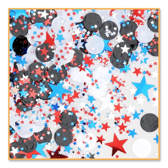 Beistle 1/2oz. Multicolor Soccer Star Confetti Packs, 3ct.